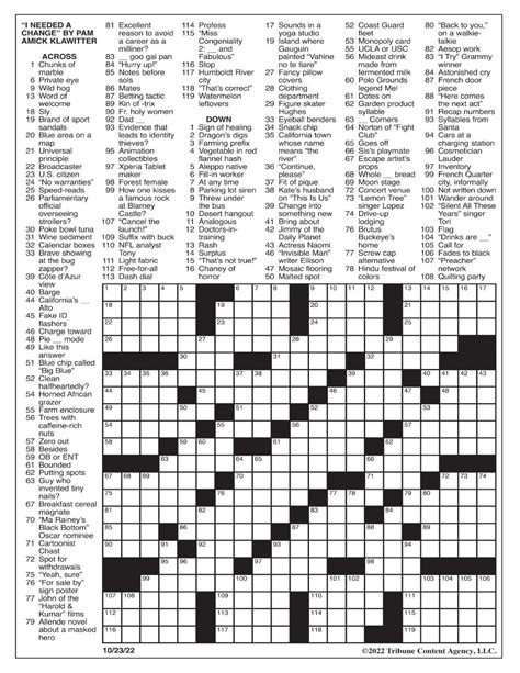 Crazy about LA Times Crossword